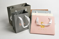 Caja de Joyería a Prueba de Polvo con Logotipo Personalizado, Bolsa de Microfibra para Collar y Pendientes, Bolsa de Cartón, Empaque de Regalo Elegante