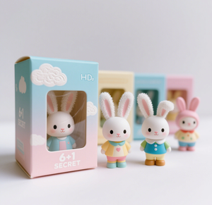 Tùy Chỉnh Thu mù hộp động vật Thỏ dễ thương phim hoạt hình PVC Vinyl hành động con số - Product Image 4