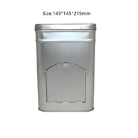 Conteneur en fer blanc personnalisé à ouverture par le haut, impression offset rectangulaire, pour biscuits, gâteaux, chocolats, aliments pour bébés et conserves