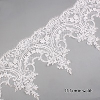 Garniture en dentelle de vague de broderie de cordon coloré personnalisé d'approvisionnement d'usine avec des paillettes pour la décoration de vêtement de robe de mariée de soirée WS87