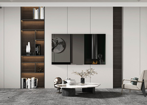 Hiện đại đơn giản phòng khách TV nội thất tủ Modular tùy chỉnh bằng gỗ TV tủ - Product Image 6