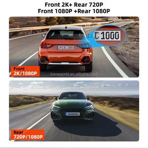 Cámara para Auto 4G con Doble Lente Delantera y Trasera, Delantera 2K, Trasera 1080P, Grabación en Bucle, GPS+BDS, Sensor G, DVR - Product Image 5