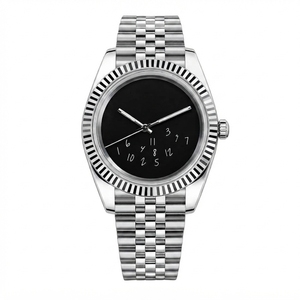 Reloj Mecánico Automático con Correa de Acero Inoxidable, Cristal de Zafiro y Fecha - Product Image 2