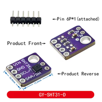 Module de capteur numérique T/H GY-SHT30-D GY-SHT31 SHT35 SHT40 SHT41 SHT45 1,8 V à 3,6 V