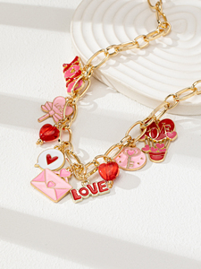 San valentino <span class=keywords><strong>romantico</strong></span> collana cuore smaltato amore XOXO Charm <span class=keywords><strong>coppia</strong></span> <span class=keywords><strong>regalo</strong></span> <span class=keywords><strong>per</strong></span> la moglie donna tipo gioielli - Product Image 3