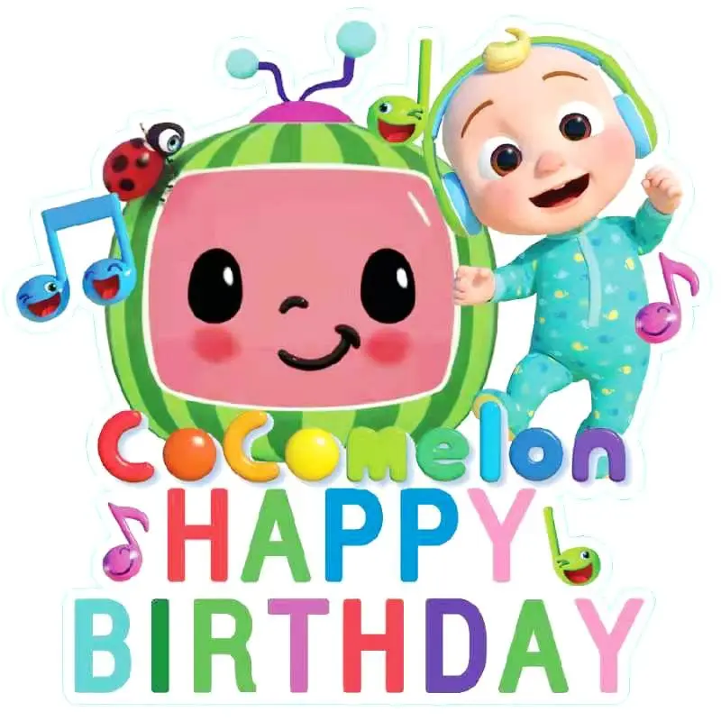 Cartoon Watermelon 1st Birthday Cake Topper Party Decoration First Birthday Kids Cartoon Party Supplies XQ661