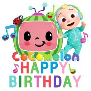 卸売 ケーキトッパー1st-漫画スイカ1歳の誕生日ケーキトッパーパーティーデコレーション1歳の誕生日キッズ漫画パーティー用品XQ661