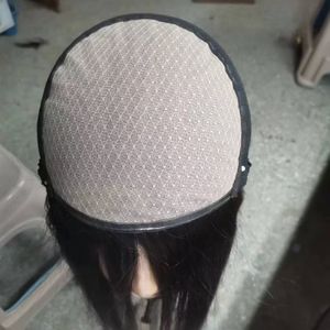 Perruque <span class=keywords><strong>m</strong></span>édicale sans colle en cheveux humains Remy chinois, base en soie 5x5 pouces, nouée à la main, pour femmes souffrant d'alopécie, avec bonnet en silicone - Product Image 1