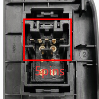 Nouveau commutateur de vitre de voiture de marque RKXF 84801-BZ350 pour Town Ace S403 Lite Ace 2022 et versions ultérieures, remplacement OEM ABS+PA66 5 broches