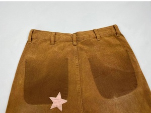 <span class=keywords><strong>Pantalones</strong></span> Rectos de Verano con Estampado Retro, 100% Algodón, Estilo Chino para <span class=keywords><strong>Mujer</strong></span>, Ajuste Holgado, Lavado, Tejido de Ganchillo, Anti-Pilling, Secado Rápido - Product Image 6