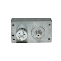 Motor DC Brush 12V dengan Gear, Torsi 100-300kg.cm, 1RPM, Tahan Air, Pemasangan Flens, 100W untuk Kipas dan Aktuator Katup