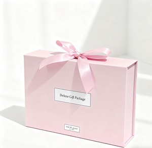 Printed <strong>Book</strong> Shaped Flip <strong>Gift</strong> Box Custom High-End Cosmetic Packaging with UV Embossing for Skin Care Set - Product Image 1