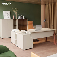 Ensemble de chaises de bureau pour directeur exécutif moderne et simple Bureau de style bois pour patron président