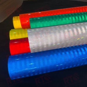 1.22m * 45.7m 5 yıl kalça akrilik beyaz yansıtıcı vinil rulo UV baskı Adhes Sticker Retro yansıtıcı levha yol işaretleri için doldurun - Product Image 4