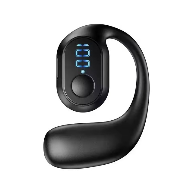 LED Display Wireless BT 5.3 Earphones Lightweight Headphone HiFi Stereo Noise Reduction Ear-Hook Sports Calling Headset