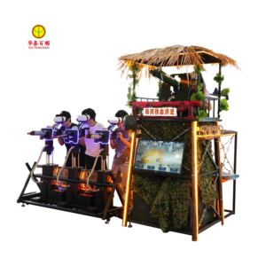 子供のための屋外ゲーム機械ゲームシューティングシミュレーターインフレータブル城と屋内アミューズメント機器戦争をテーマにしたVRゲーム - Product Image 2
