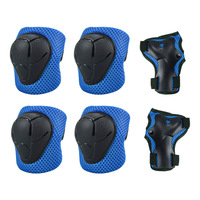 Ensemble complet de protection six pièces en fibre de polyester pour patinage à roulettes pour enfants, modèle original d'usine, pour sports de plein air