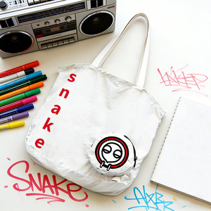 Custom Large Capacity Fashionable Casual Style Nylon Fabric Tote <b>Bag</b> <b>Foldable</b> Storage Lightweight Shopping Shoulder <b>Bag</b> - Product Image 2