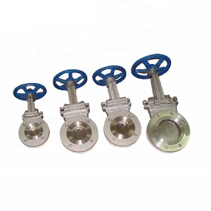 Válvula de Compuerta de Cuchilla con Brida para Agua, de Acero al Carbono y Placa 304, Accionada por Engranajes - Product Image 3