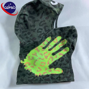 Masque de ski QZFSO personnalisé avec logo, fonction thermoréactive, pour le cyclisme en plein air, le sport d'hiver, couvre-visage complet pour homme, balaclava - Product Image 1