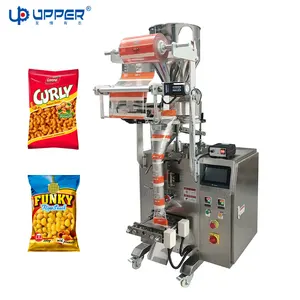 Machine à emballer les petits sacs de snacks, grains de maïs, pesée automatique, vvffs, machine d'emballage de granulés de cacahuètes, avec tasse à mesurer