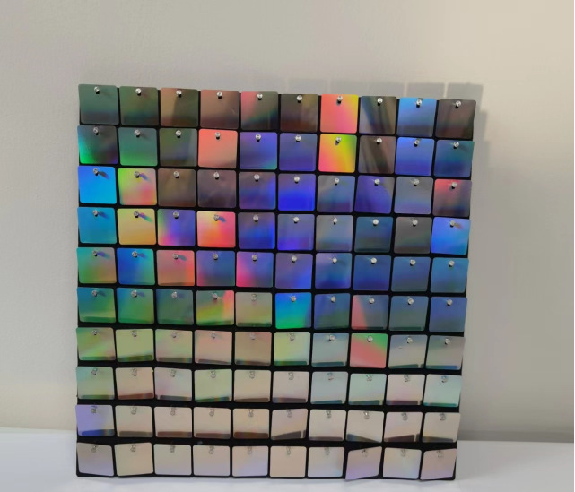 Square mirror Phantom Silver