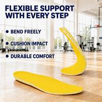 Semelles de sport AureRight en PU et ETPU - Semelles flexibles antichoc et écologiques unisexes pour les activités de plein air