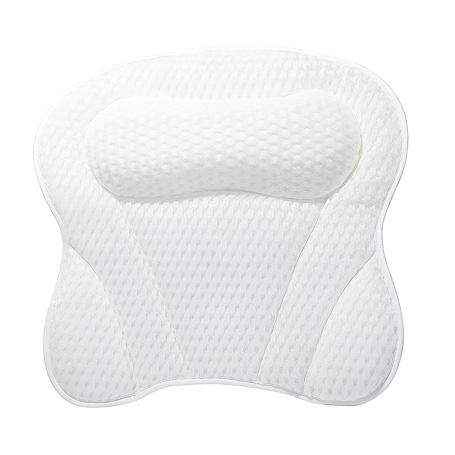 Almohada de baño de malla de aire con ventosa, 4D, gran oferta