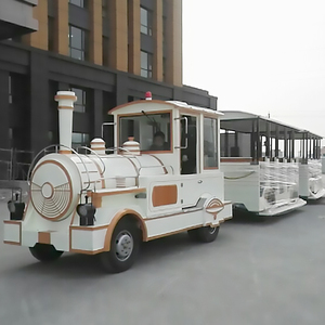 Train touristique sans rails moderne pour enfants, pour parcs d'attractions extérieurs, à vendre - Product Image 3