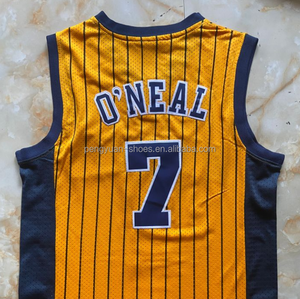 Listo para enviar Jermaine ONeal azul marino camiseta de baloncesto cosida de la mejor calidad - Product Image 2