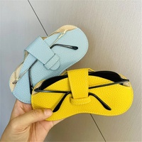 Étui à lunettes rigide en cuir tendance et personnalisable 2026 – Sac de rangement portable pour lunettes de soleil – Plusieurs couleurs disponibles