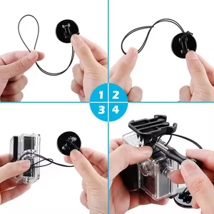 Nhà Máy Giá Buộc An Toàn <span class=keywords><strong>Tether</strong></span> Dây Đeo Với 3M Mạnh Mẽ Sticker Hành Động Máy Ảnh Phụ Kiện Núi Kit Cho GoPro 13 12 11 10 - Product Image 4