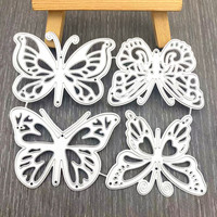 En gros Matrices de découpe et d'embossage en métal pour scrapbooking, motifs papillon et cœur