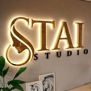 Letras Acrílicas con Retroiluminación LED 3D Personalizadas, Letrero Comercial para Interiores, Logotipo para Tienda, Oficina, Salón, Cafetería, Estudio, Comercio - Product Image 6