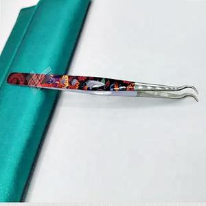 Pinzas para Extensión de Pestañas de Acero Inoxidable Sostenible de Calidad Ultra Alta, Versátiles, con Logotipo Personalizado Internacional, Puntiagudas - Product Image 3