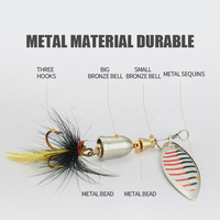 5 pièces/boîte 7g basse Buzzbait flottant haut crayon à eau chatterbait plume queue Spinner appât Spinnerbait cuillère leurre ensemble