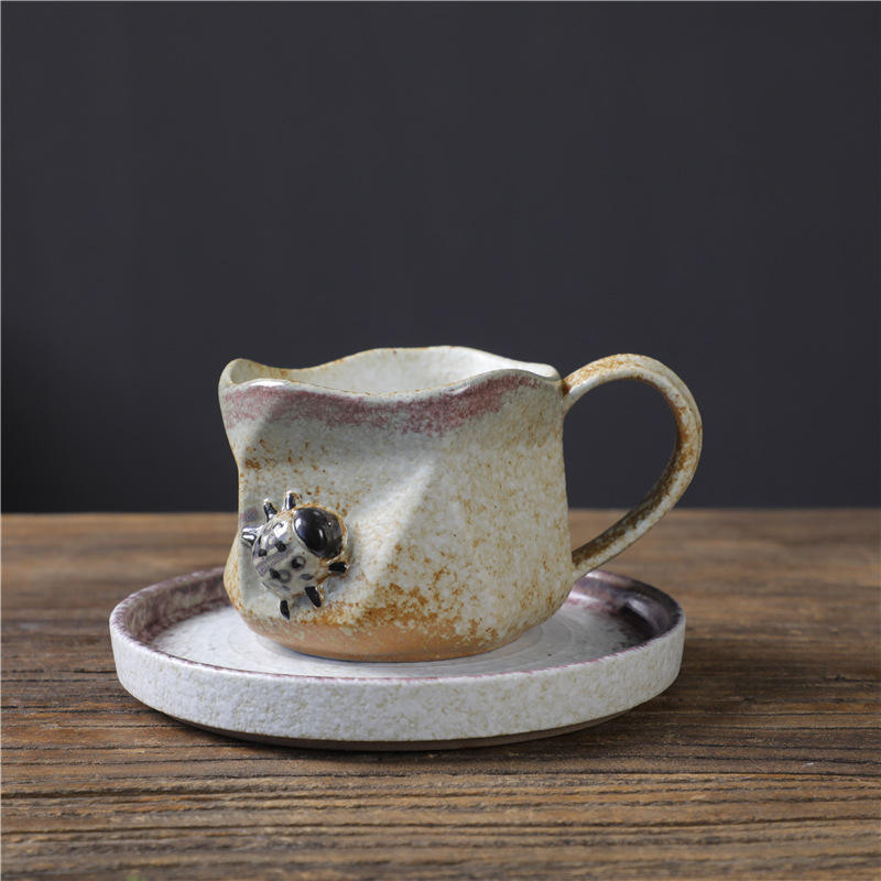 Kiln white - beetle coffee cup and saucer 160ml