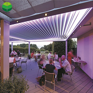 Pérgola moderna de aluminio <span class=keywords><strong>para</strong></span> exteriores de persiana de <span class=keywords><strong>techo</strong></span> Fengxin <span class=keywords><strong>para</strong></span> sombrilla - Product Image 5