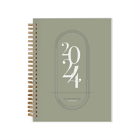 Planificateur hebdomadaire mignon 2024 Journal d'impression personnalisé Agenda A4 A5 Agenda et cahier personnalisé
