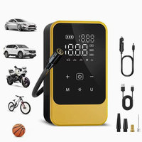Compresseur d'air électrique portable sans fil 7,4 V avec manomètre numérique ABS 150 psi pour pneus de voitures et motos