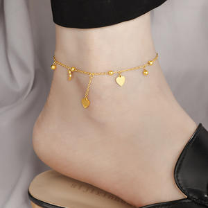 महिलाओं के लिए नई हाई एंड समर में 18k गोल्ड स्टेनलेस स्टील आला डिजाइन चेन सेक्सी दिल टास्सेल प्यार - Product Image 2