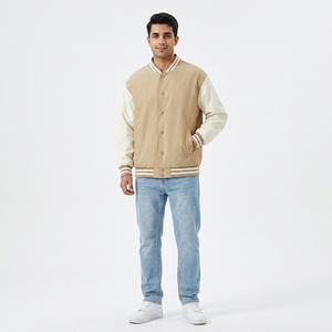 <b>Men's</b> <b>Baseball</b> Varsity <b>Jacket</b> Cotton Blend Letterman Style Classic Sporty Casual Bomber College <b>Baseball</b> <b>Jacket</b> <b>For</b> <b>Men</b> - Product Image 1
