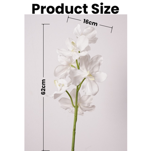 <span class=keywords><strong>Orchidée</strong></span> <span class=keywords><strong>Vanda</strong></span> en Latex au toucher réel artificielle de haute qualité <span class=keywords><strong>orchidée</strong></span> <span class=keywords><strong>Vanda</strong></span> <span class=keywords><strong>blanche</strong></span> de 62cm de Long pour la décoration de la maison de mariage - Product Image 2