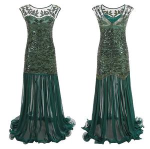 Vestidos Largos de Fiesta para Mujer, Estilo Flapper Vintage, Cuello en V, Sin Mangas, Maxi Vestido de Noche para Fiesta de Graduación o Cóctel - Product Image 5