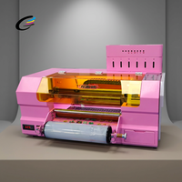 Printer UV DTF 30cm yang Tahan Lama dengan Fungsi Pengadukan Tinta Putih dan Pernis untuk Pencetakan Stiker Ukuran A3 pada Kaca, Kayu, Logam