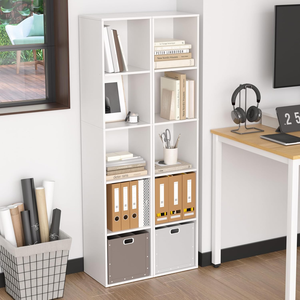 Organizador de Almacenamiento Blanco de 5 Cubos, Estantería Abierta Independiente para Oficina en Casa, Dormitorio, Sala de Estar o Estudio - Product Image 6