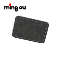 Patch en cuir avec Logo personnalisé, 50 pièces, Patch blanc à la mode pour Sublimation