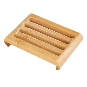 Portasapone portasapone in legno di bambù per vasca da bagno accessori per piatti doccia lavello e utensili da cucina