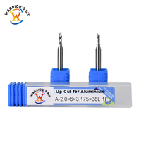 Warrior's Bit Fabricant de fraises CNC en carbure monobloc de haute précision à une cannelure pour OEM en aluminium