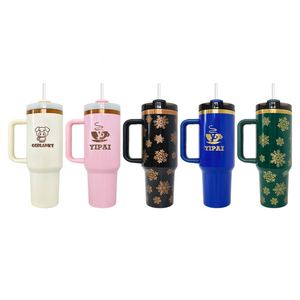 แก้วน้ำสแตนเลสเคลือบเงาแบบพ่นสีฝุ่น คอลเลคชั่น Deco H2.0 ขนาด 30 ออนซ์ 40 ออนซ์ พร้อมหูจับ จากโกดังจีน - Product Image 3